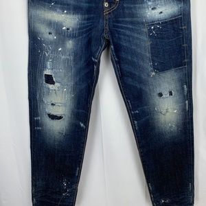DSQUARED2 Women's Distressed Splatter Jeans